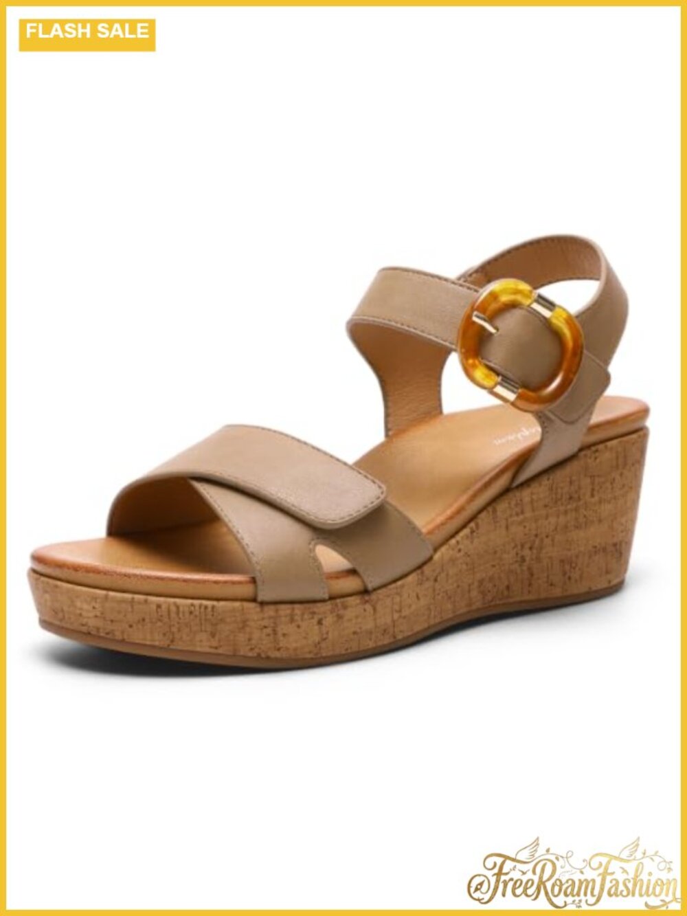 Wedge Platform Sandals Orthopedic Arch Support Buckle Comfort Walking